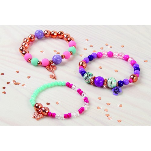 MAKE IT REAL BEDAZZLED! CHARM BRACELETS - BLOOMING CREATIVITY  (1202)