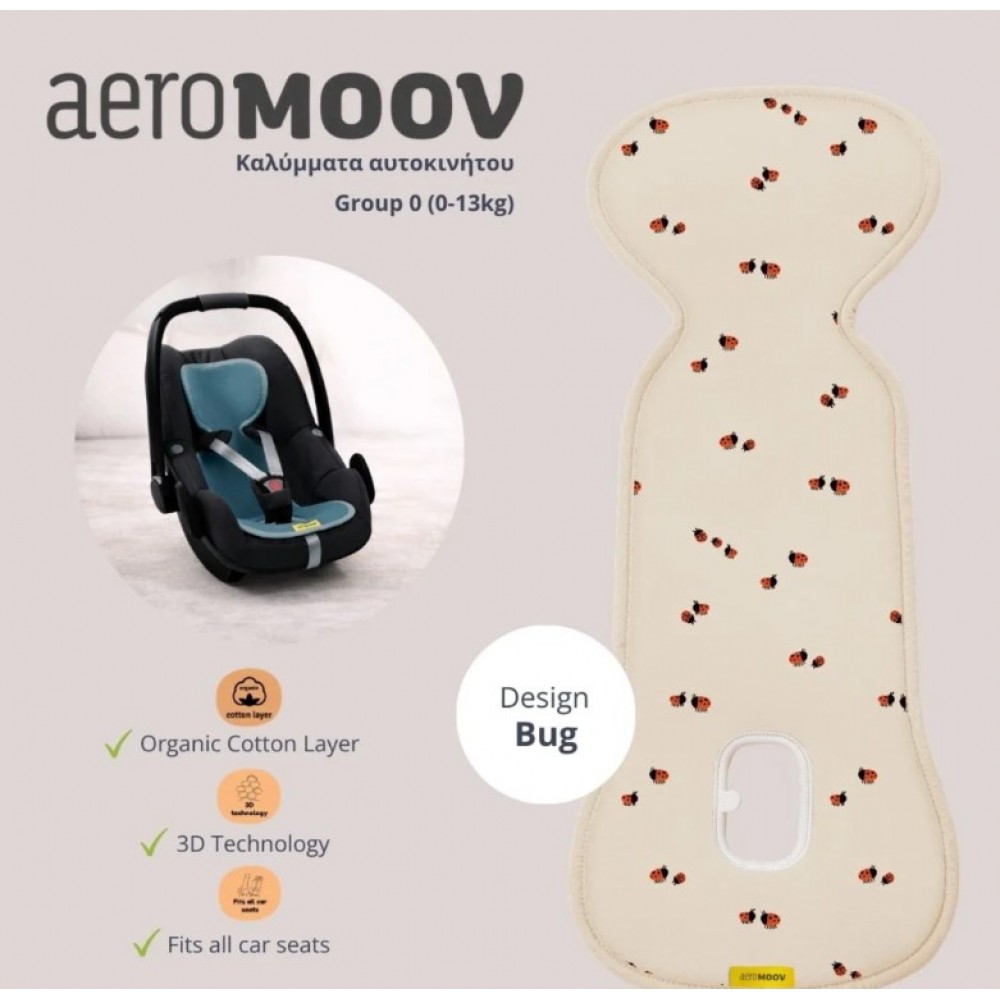 AEROMOOV ΑΝΤΙ-ΙΔΡΩΤΙΚΟ ΚΑΛΥΜΜΑ AIR LAYER 0-13KG ΓΙΑ ΚΑΘΙΣΜΑ ΑΥΤΟΚΙΝΗΤΟΥ - GROUP 0 BUG (AL-0-LBG)
