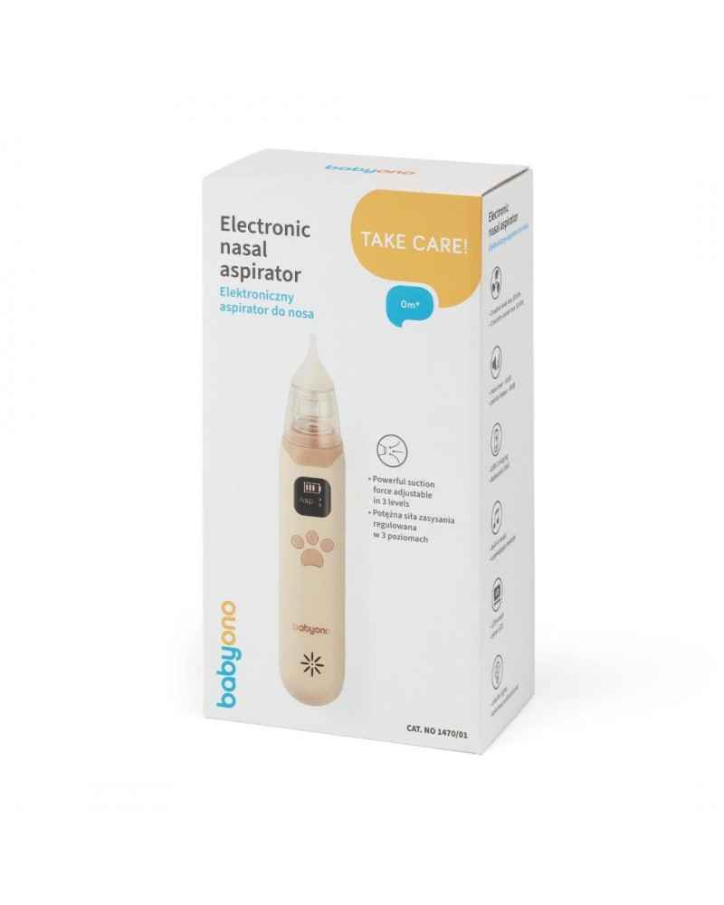 BABYONO: ΗΛΕΚΤΡΙΚΟΣ ΡΙΝΙΚΟΣ ΑΠΟΦΡΑΚΤΗΡΑΣ - 3 ΕΠΙΠΕΔΑ ΕΝΤΑΣΗΣ & ΑΘΟΡΥΒΗ ΛΕΙΤΟΥΡΓΙΑ - ΜΠΕΖ (BN1470/01)