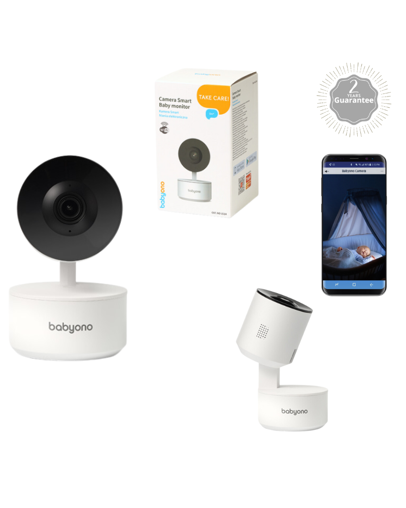 BABYONO: ΠΕΡΙΣΤΡΕΦΟΜΕΝΗ ΚΑΜΕΡΑ/ BABY MONITOR ΜΕ ΕΝΔΟΕΠΙΚΟΙΝΩΝΙΑ- FULL HD ΑΝΑΛΥΣΗ- ΝΥΧΤΕΡΙΝΗ ΛΗΨΗ & ΚΑΤΑΓΡΑΦΗ(BN1514)