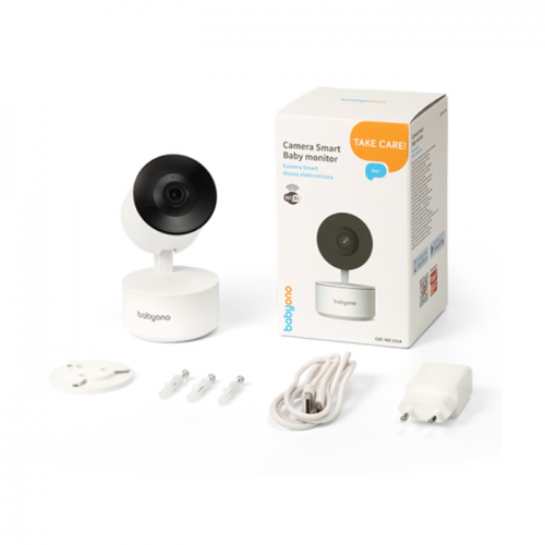 BABYONO: ΠΕΡΙΣΤΡΕΦΟΜΕΝΗ ΚΑΜΕΡΑ/ BABY MONITOR ΜΕ ΕΝΔΟΕΠΙΚΟΙΝΩΝΙΑ- FULL HD ΑΝΑΛΥΣΗ- ΝΥΧΤΕΡΙΝΗ ΛΗΨΗ & ΚΑΤΑΓΡΑΦΗ(BN1514)