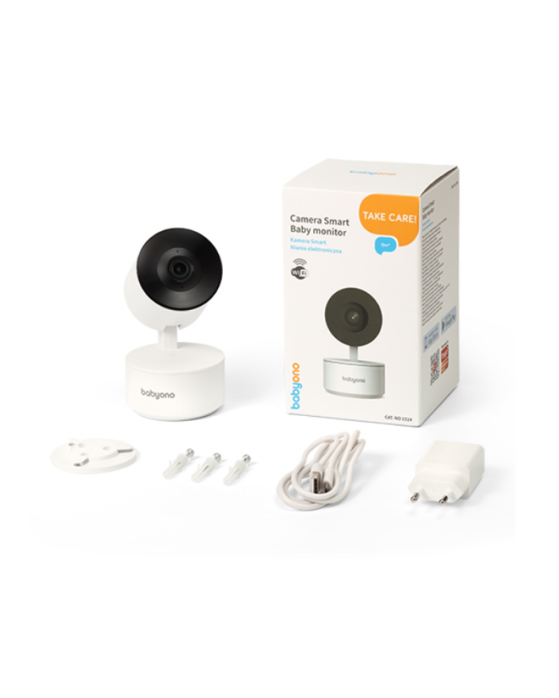 BABYONO: ΠΕΡΙΣΤΡΕΦΟΜΕΝΗ ΚΑΜΕΡΑ/ BABY MONITOR ΜΕ ΕΝΔΟΕΠΙΚΟΙΝΩΝΙΑ- FULL HD ΑΝΑΛΥΣΗ- ΝΥΧΤΕΡΙΝΗ ΛΗΨΗ & ΚΑΤΑΓΡΑΦΗ(BN1514)
