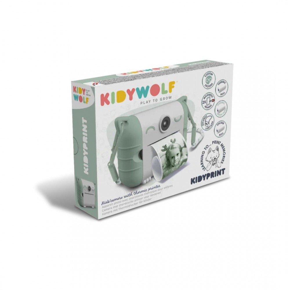 KIDYWOLFΦΩΤΟΓΡΑΦΙΚΗ ΜΗΧΑΝΗ ΜΕ ΘΕΡΜΙΚΗ ΕΚΤΥΠΩΣΗ ΠΡΑΣΙΝΗ INSTANT CAMERA (KDW-181221)