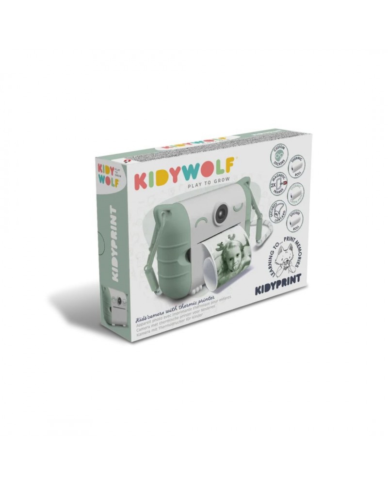 KIDYWOLFΦΩΤΟΓΡΑΦΙΚΗ ΜΗΧΑΝΗ ΜΕ ΘΕΡΜΙΚΗ ΕΚΤΥΠΩΣΗ ΠΡΑΣΙΝΗ INSTANT CAMERA (KDW-181221)