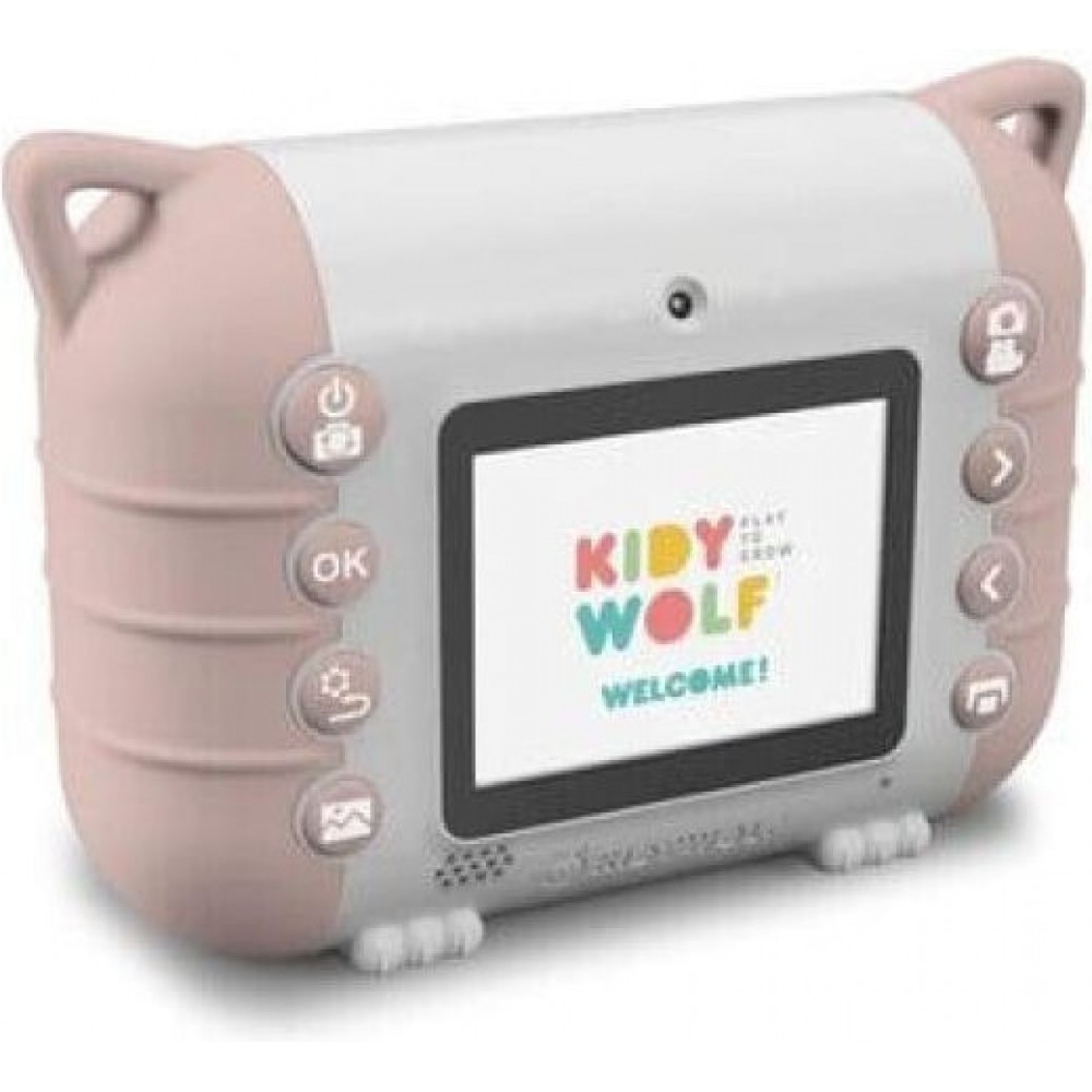 KIDYWOLFΦΩΤΟΓΡΑΦΙΚΗ ΜΗΧΑΝΗ ΜΕ ΘΕΡΜΙΚΗ ΕΚΤΥΠΩΣΗ ΡΟΖ INSTANT CAMERA (KDW-181238)