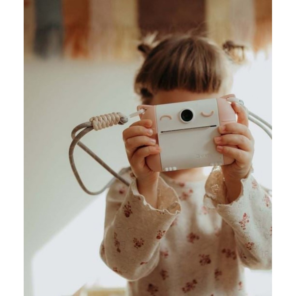 KIDYWOLFΦΩΤΟΓΡΑΦΙΚΗ ΜΗΧΑΝΗ ΜΕ ΘΕΡΜΙΚΗ ΕΚΤΥΠΩΣΗ ΡΟΖ INSTANT CAMERA (KDW-181238)