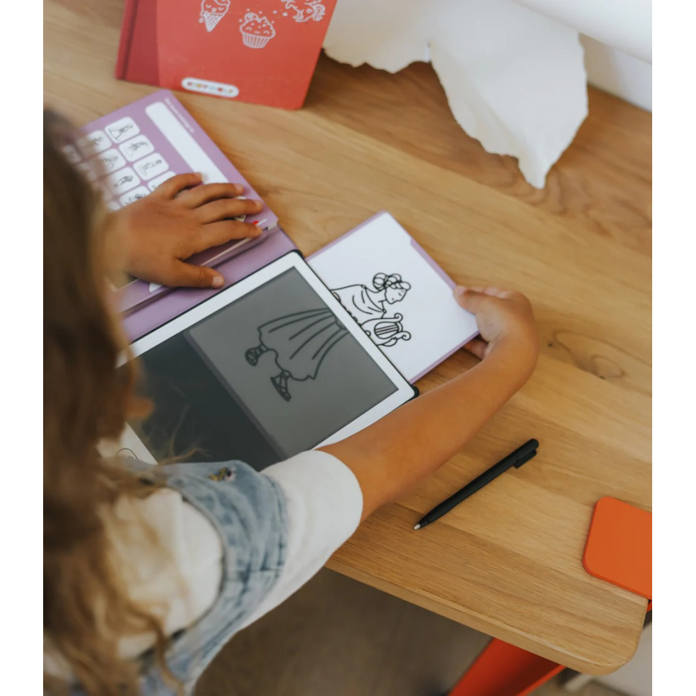 KIDYWOLF: TABLET ΖΩΓΡΑΦΙΚΗΣ ΜΕ ΟΘΟΝΗ LCD (30 ΚΑΡΤΕΣ)- PRINCESS(KDW-182457)