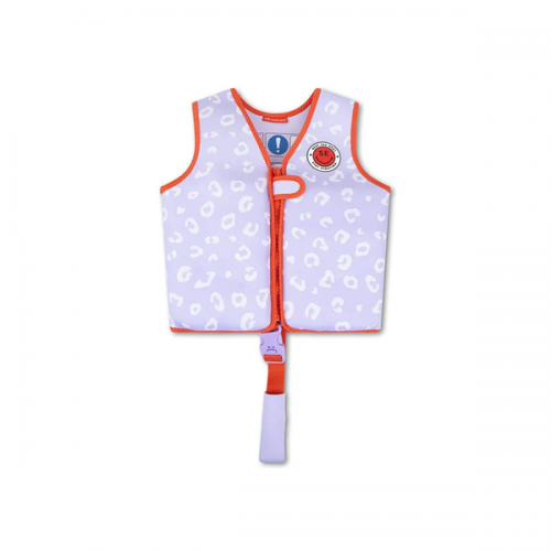 SWIM ESSENTIALS: ΣΩΣΙΒΙΟ ΓΙΛΕΚΟ ΚΟΛΥΜΒΗΣΗΣ ΜΕ ΙΜΑΝΤΑ ΑΣΦΑΛΕΙΑΣ ΓΙΑ ΠΑΙΔΙΑ 3-6 ΕΤΩΝ "LILA LEOPARD"(SWE-2023SE509)