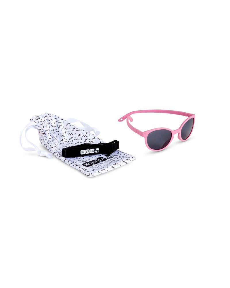 KI ET LA SUNGLASSE WAZZ 2-4 YEARS - WAYFARER PINK(WA3SUNPEONY)