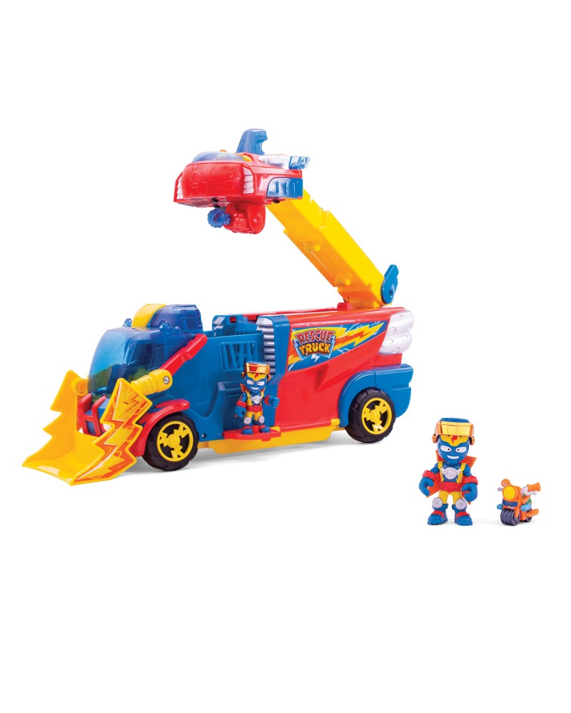 SUPERTHINGS ΌΧΗΜΑ ΜΕ ΦΩΤΑ ΚΑΙ ΉΧΟΥΣ 2 ΣΕ 1 RESCUE TRUCK (1013-62115)