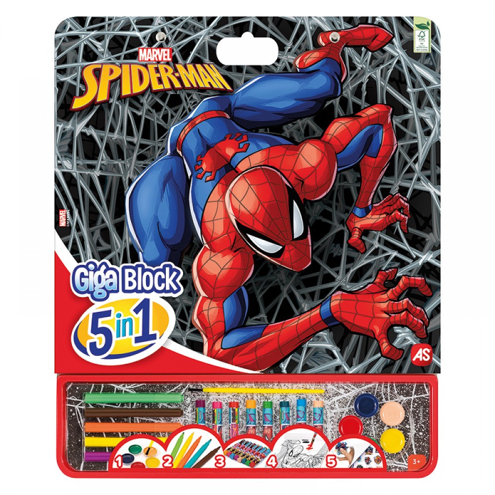 ΣΕΤ ΖΩΓΡΑΦΙΚΗΣ GIGA BLOCK 5 IN 1 SPIDER-MAN MARVEL (1023-62752)