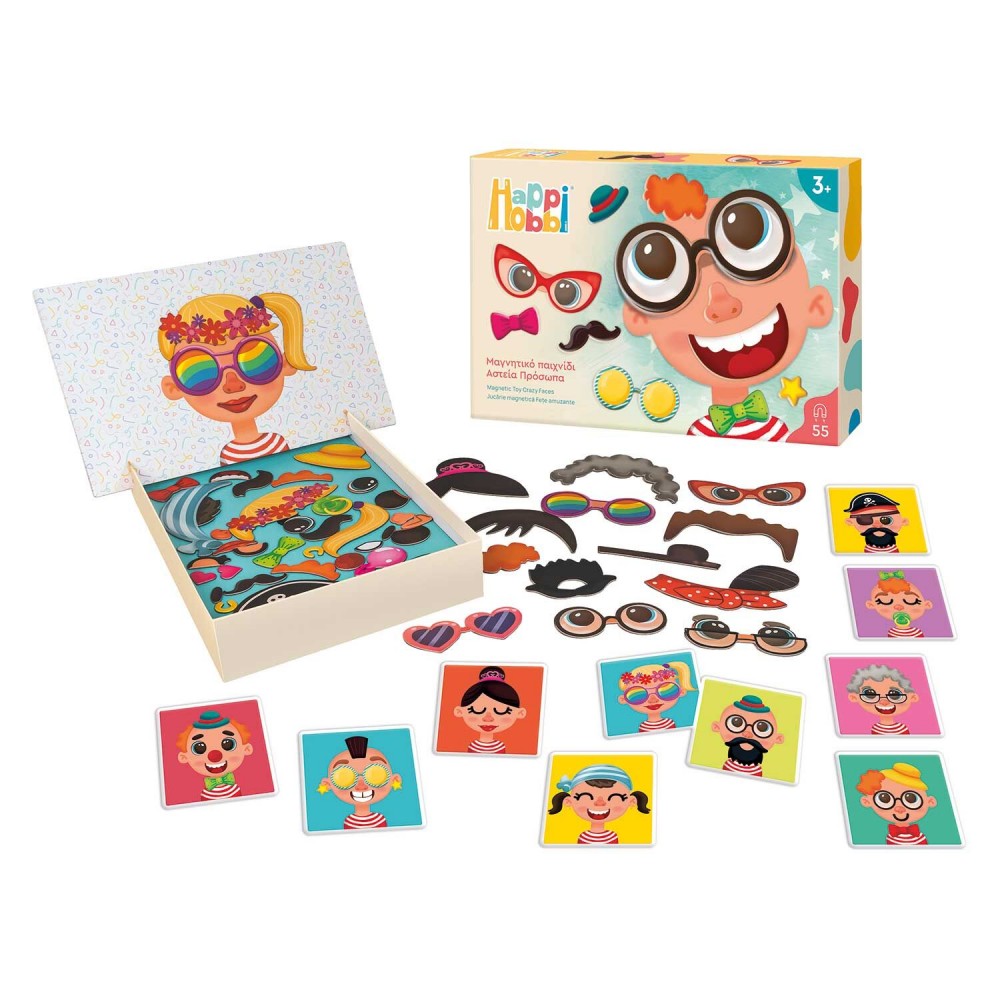 HAPPIHOBBI MAGNET ΑΣΤΕΙΑ ΠΡΟΣΩΠΑ (1029-64079)