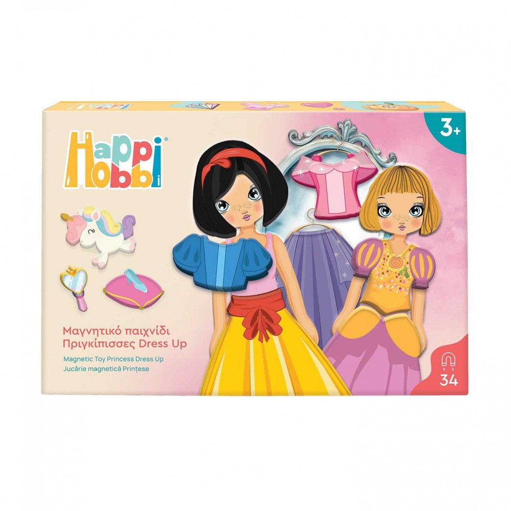 HAPPIHOBBI MAGNET ΠΡΙΓΚΙΠΙΣΣΕΣ DRESS UP (1029-64081)