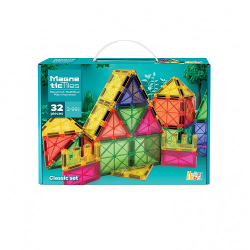 HAPPIHOBBI ΜΑΓΝΗΤΙΚΑ ΤΟΥΒΛΑΚΙΑ CLASSIC SET 32PCS (1029-64602)