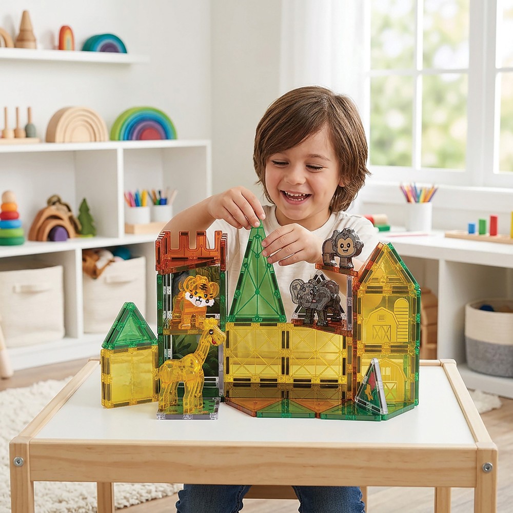 HAPPIHOBBI ΜΑΓΝΗΤΙΚΑ ΤΟΥΒΛΑΚΙΑ SAFARI ADVENTURE 44PCS (1029-64603)