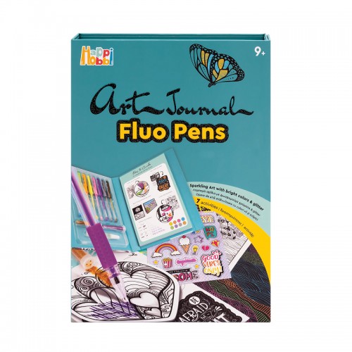 HAPPIHOBBI ART JOURNAL FLUO ΣΤΥΛΟ (1038-11040)