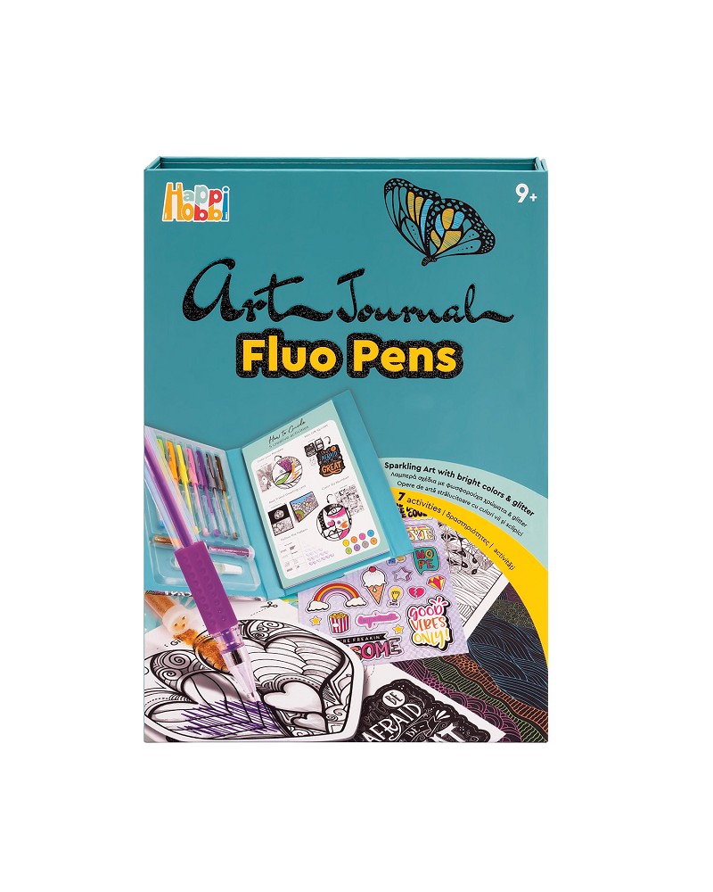 HAPPIHOBBI ART JOURNAL FLUO ΣΤΥΛΟ (1038-11040)