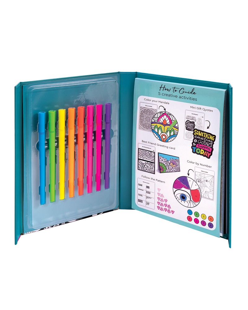 HAPPIHOBBI ART JOURNAL NEON ΜΑΡΚΑΔΟΡΟΙ (1038-11041)