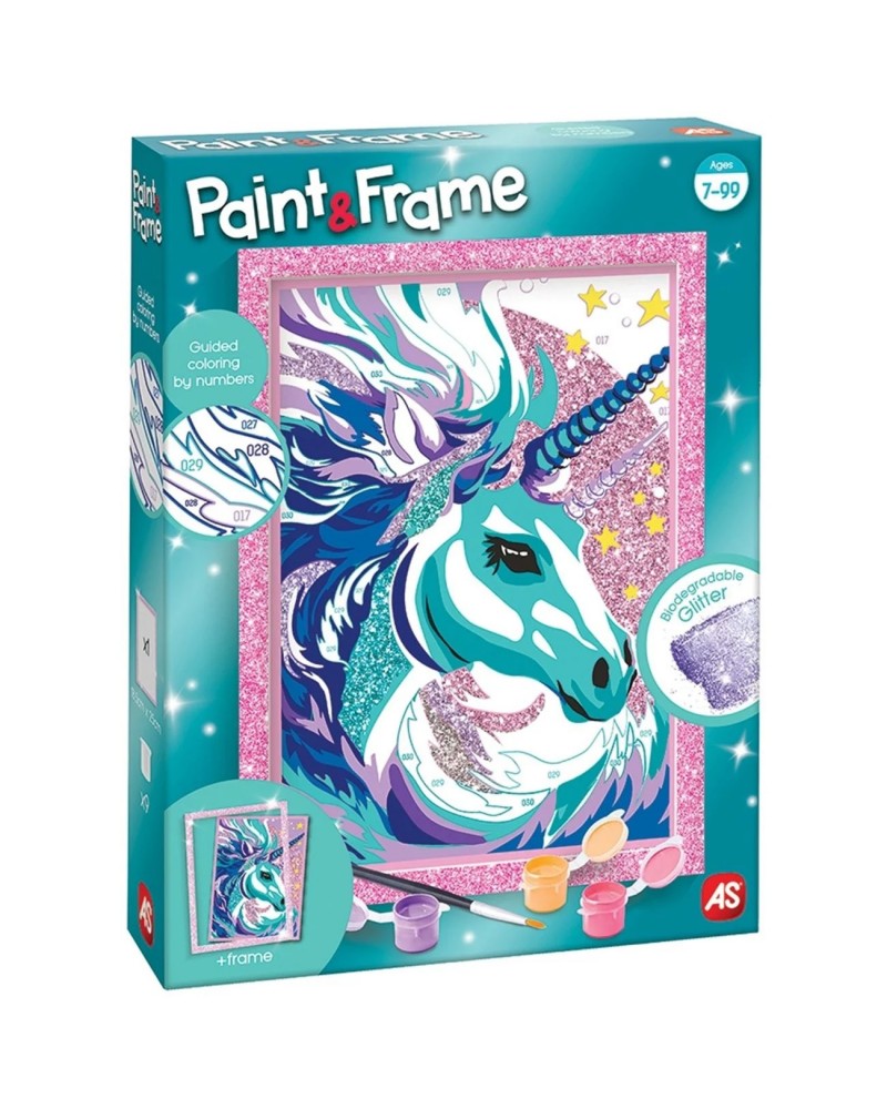 PAINT & FRAME FAIRYTALE UNICORN (1038-41017)