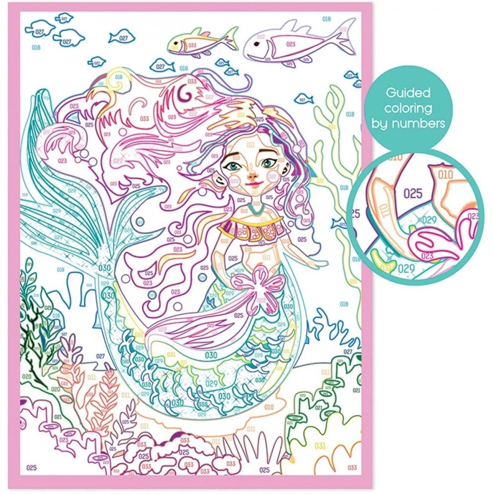 PAINT & FRAME MYTHICAL MERMAID (1038-41018)