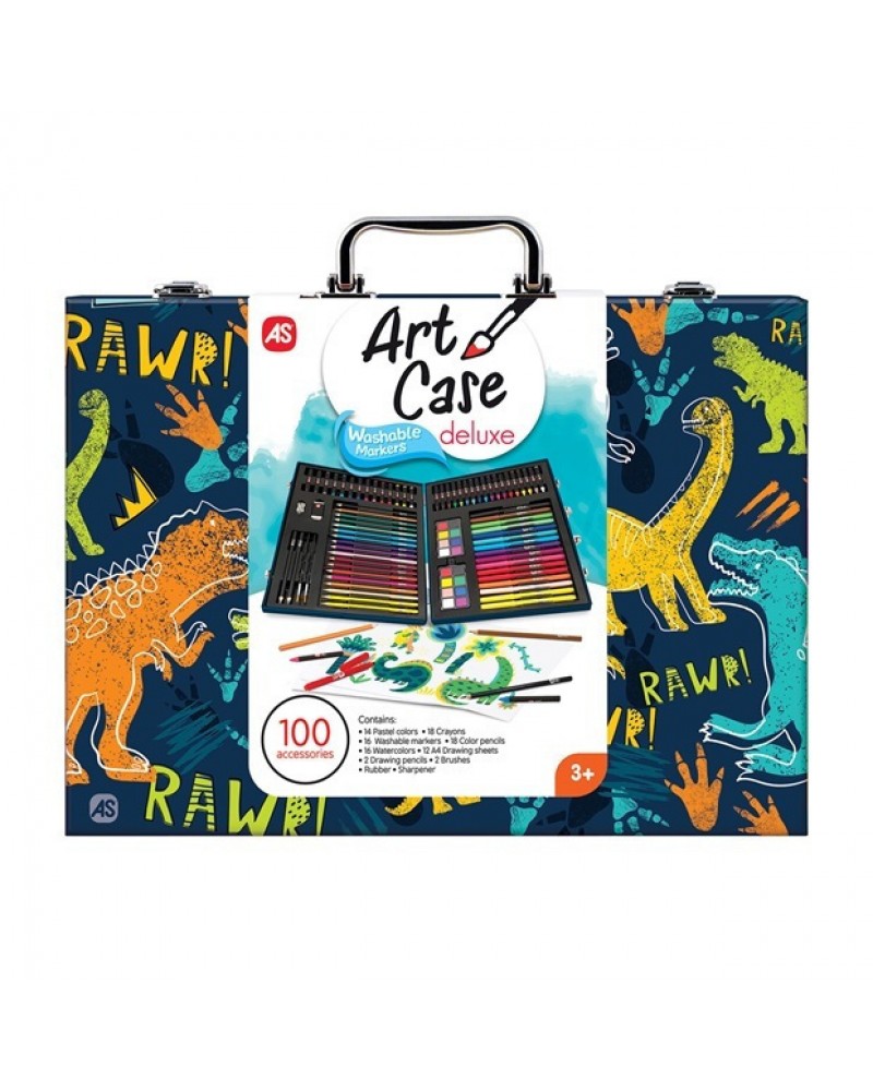 HAPPIHOBBI ΚΑΣΕΤΙΝΑ ΖΩΓΡΑΦΙΚΗΣ DELUXE ΔΕΙΝΟΣΑΥΡΟΣ ΜΕ 100 ΑΞΕΣΟΥΑΡ (1038-82059)