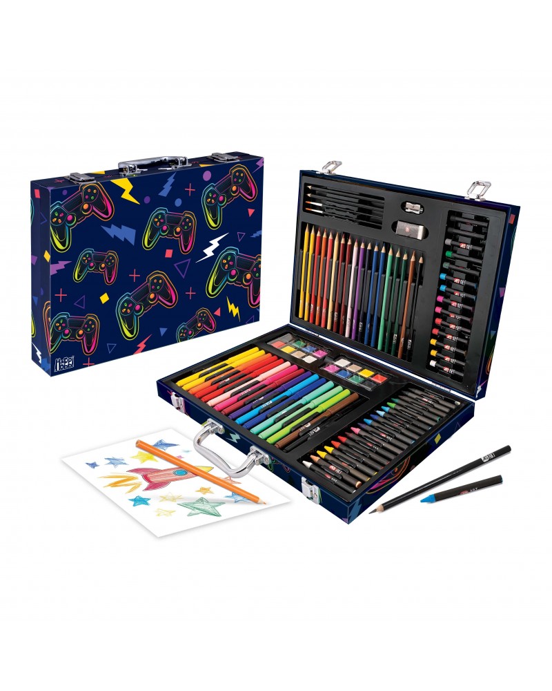 HAPPIHOBBI ΚΑΣΕΤΙΝΑ ΖΩΓΡΑΦΙΚΗΣ DELUXE 100 ΑΞΕΣΟΥΑΡ ΒΙΝΤΕΟΠΑΙΧΝΙΔΙ (1038-82064)