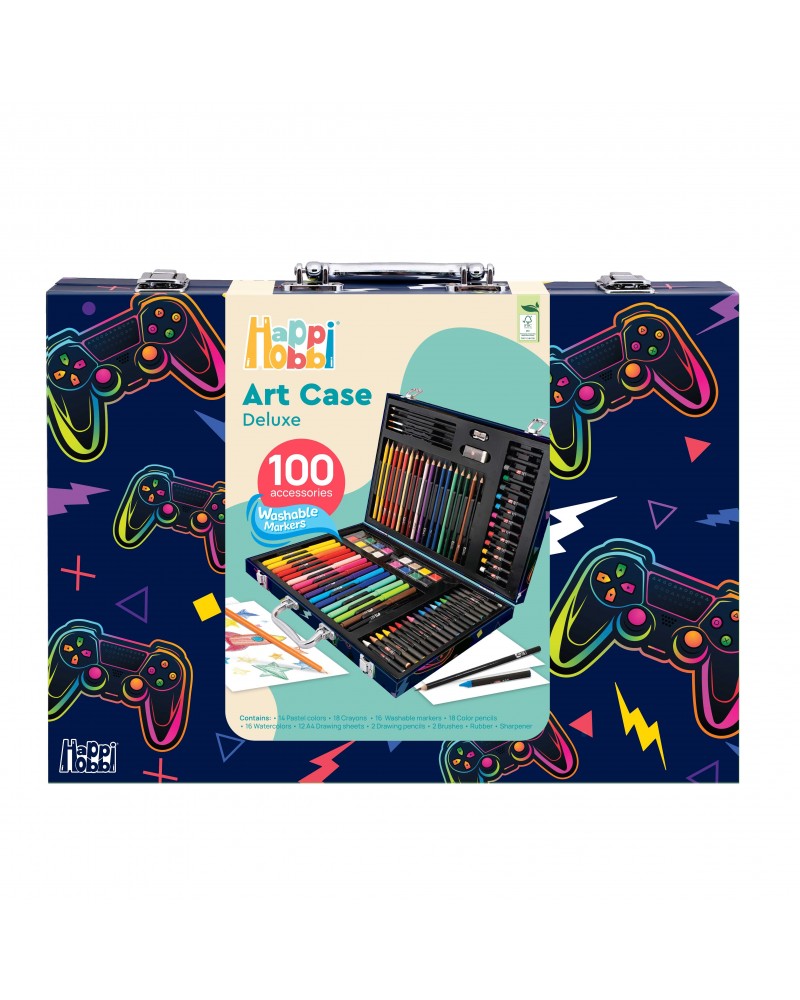HAPPIHOBBI ΚΑΣΕΤΙΝΑ ΖΩΓΡΑΦΙΚΗΣ DELUXE 100 ΑΞΕΣΟΥΑΡ ΒΙΝΤΕΟΠΑΙΧΝΙΔΙ (1038-82064)