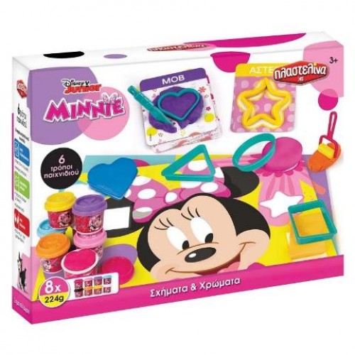 ΣΕΤ ΠΛΑΣΤΕΛΙΝΗΣ MINNIE ΧΡΩΜΑΤΑ ΚΑΙ ΣΧΗΜΑΤΑ (1045-03588)