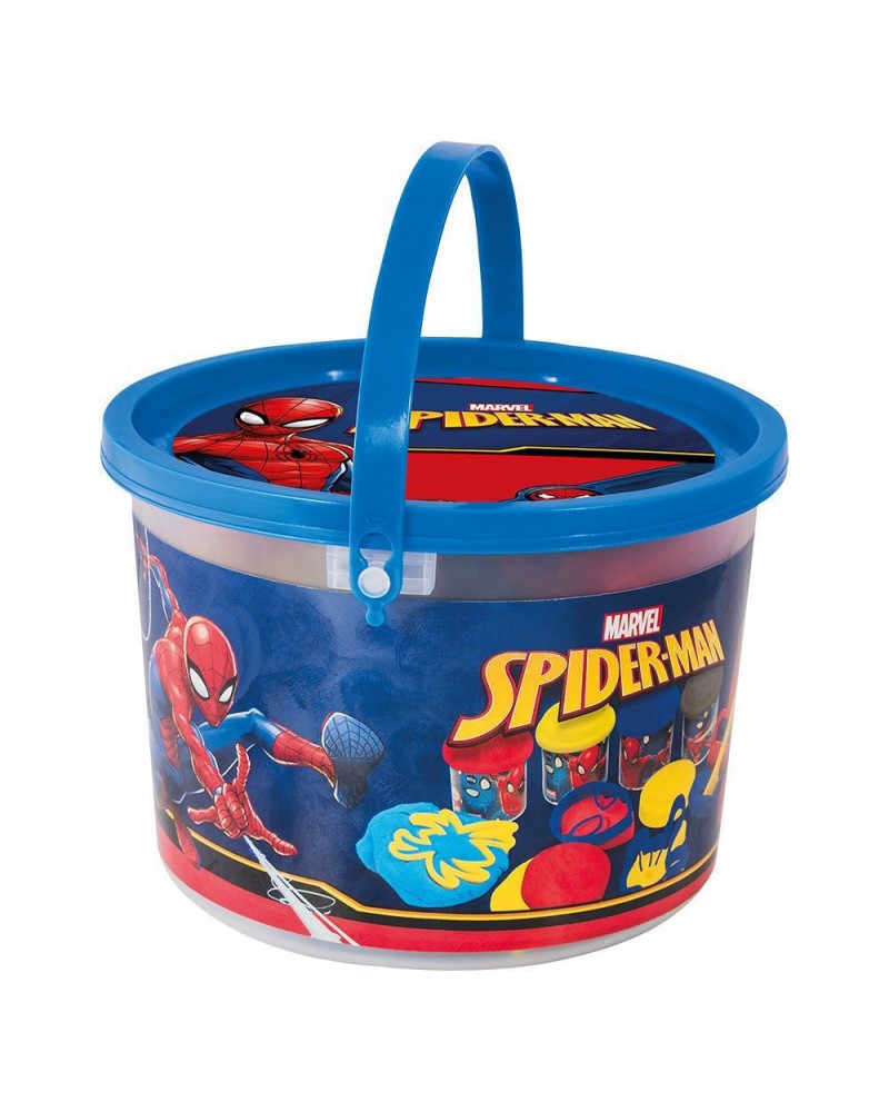 ΚΟΥΒΑΔΑΚΙ ΜΕ 4 ΒΑΖΑΚΙΑ ΠΛΑΣΤΕΛΙΝΗΣ  SPIDERMAN (1045-03603)