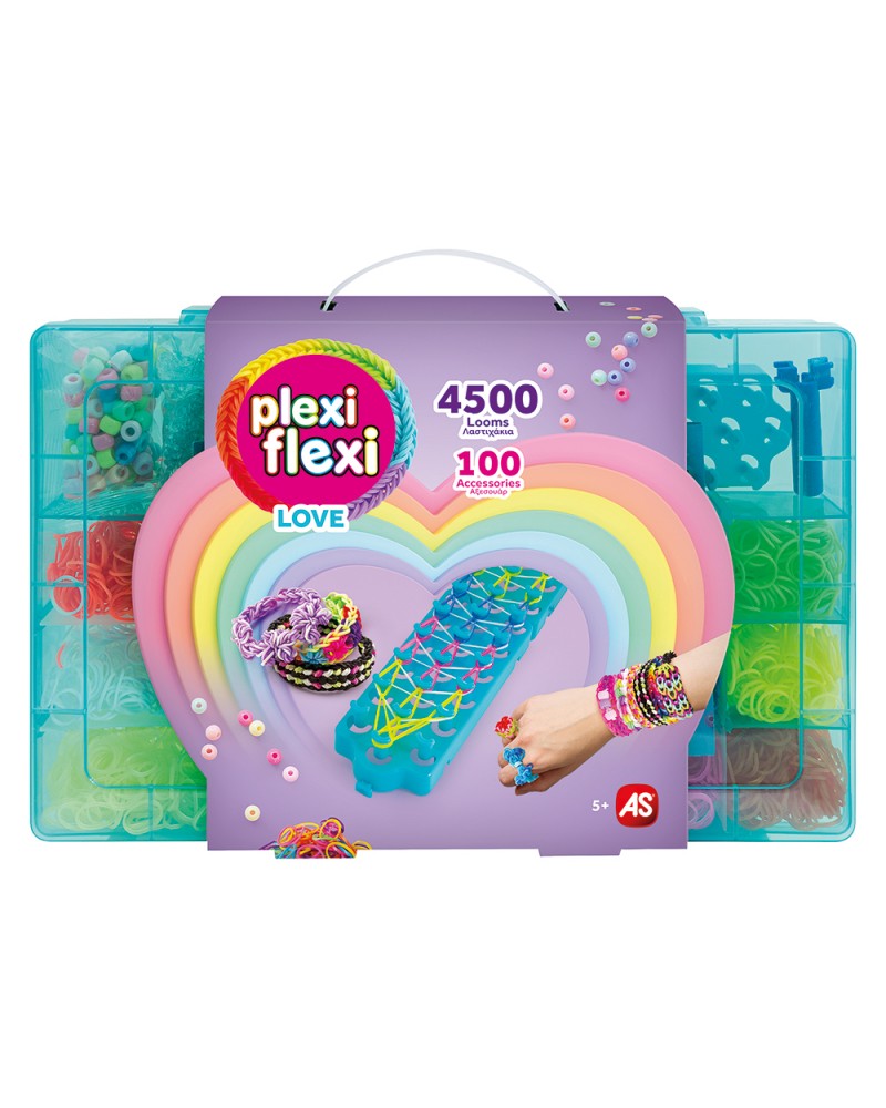 PLEXI FLEXI LOVE ΜΕΓΑΛΗ ΘΗΚΗ ΜΕ 4500 ΛΑΣΤΙΧΑΚΙΑ & 100 ΑΞΕΣΟΥΑΡ (1080-25575)