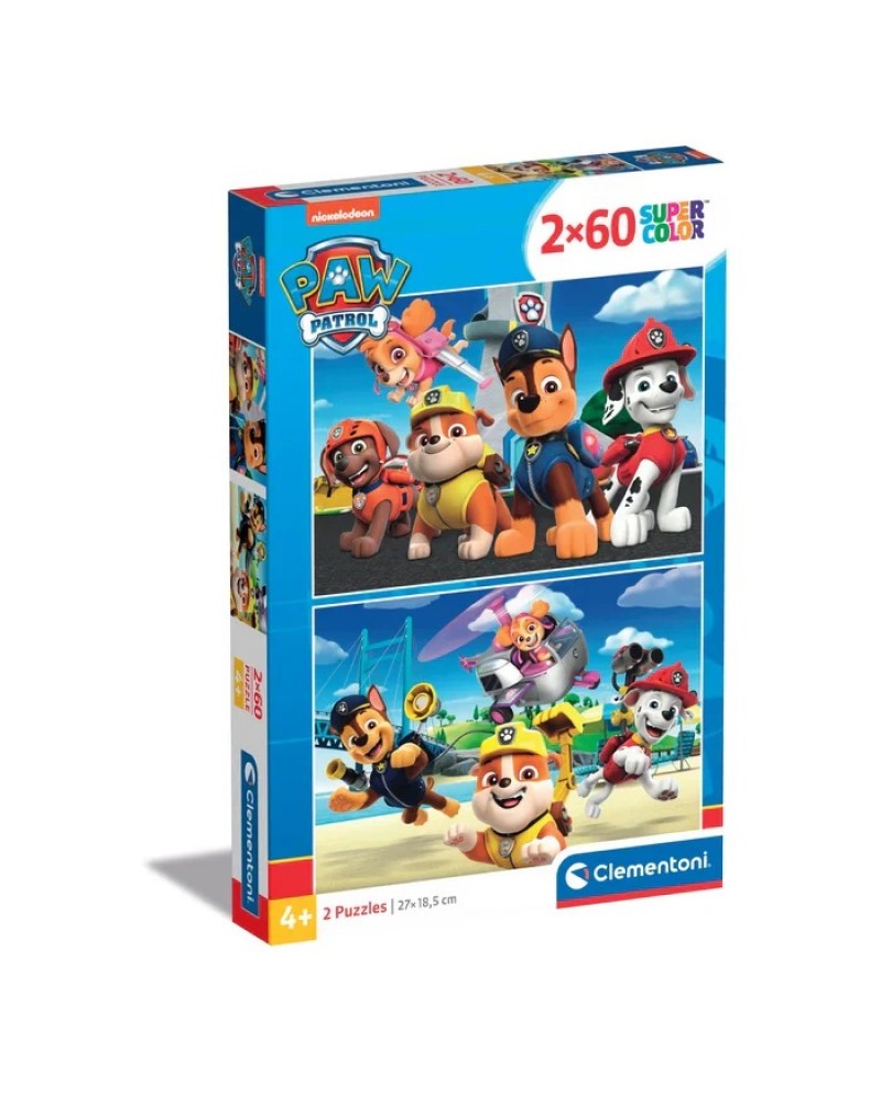 CLEMENTONI ΠΑΖΛ 2X60 S.C. PAW PATROL (1200-21623)