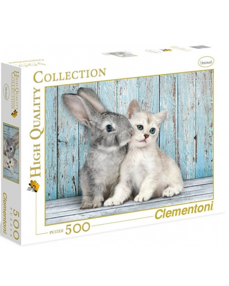 ΠΑΖΛ CLEMENTONI 500 H.Q CAT & BUNNY  (1220-35004)