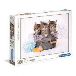 Παζλ Clementoni  500 H.Q. Kittens And Soap (1220-35065)