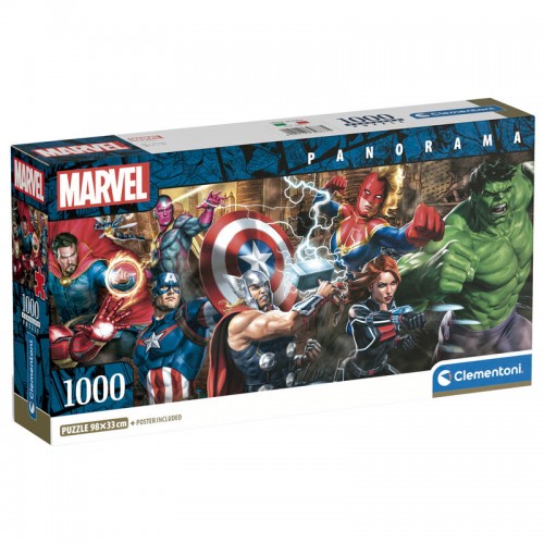 ΠΑΖΛ CLEMENTONI 1000 H.Q. PANORAMA COLLECTION MARVEL THE AVENGERS (1220-88137)