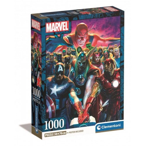 ΠΑΖΛ CLEMENTONI 1000 H.Q. COLLECTION MARVEL AVENGERS (1260-39915)