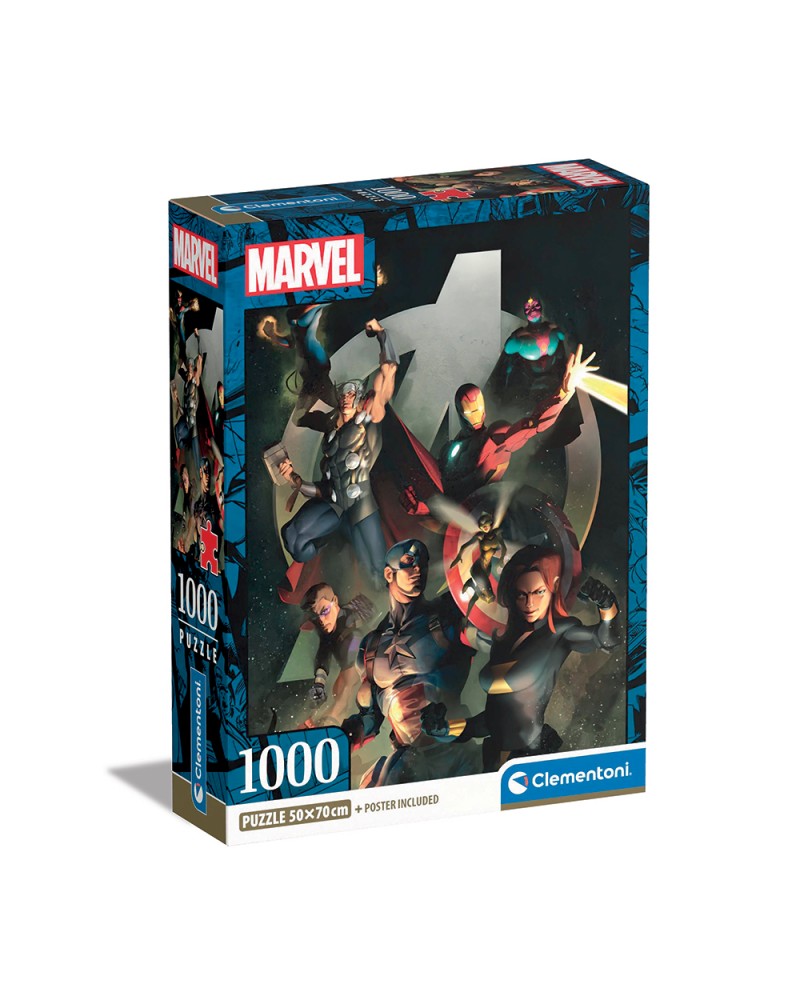 ΠΑΖΛ CLEMENTONI 1000 H.Q. COLLECTION MARVEL THE AVENGERS (1260-39809)