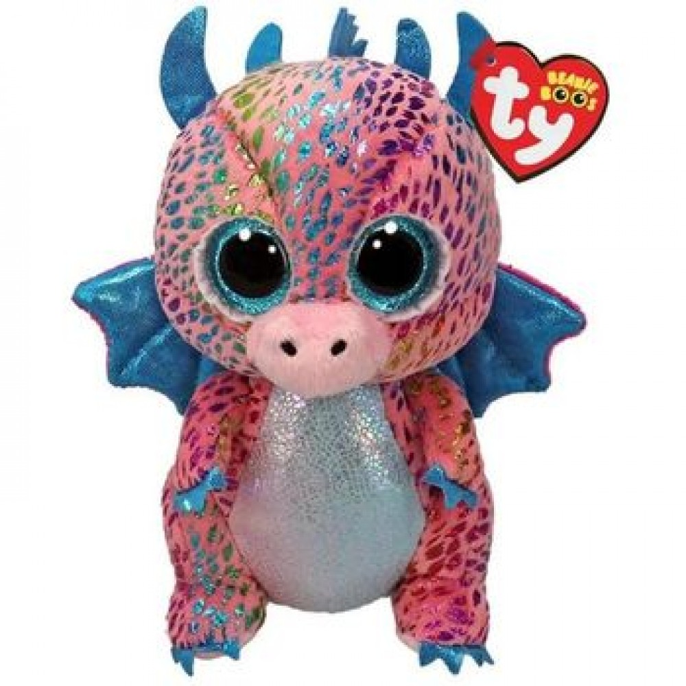 TY BEANIE BOOS FLINT ΧΝΟΥΔΩΤΟΣ ΔΡΑΚΟΣ ΠΟΛΥΧΡΩΜΟΣ 15ΕΚ.(1607-37346)