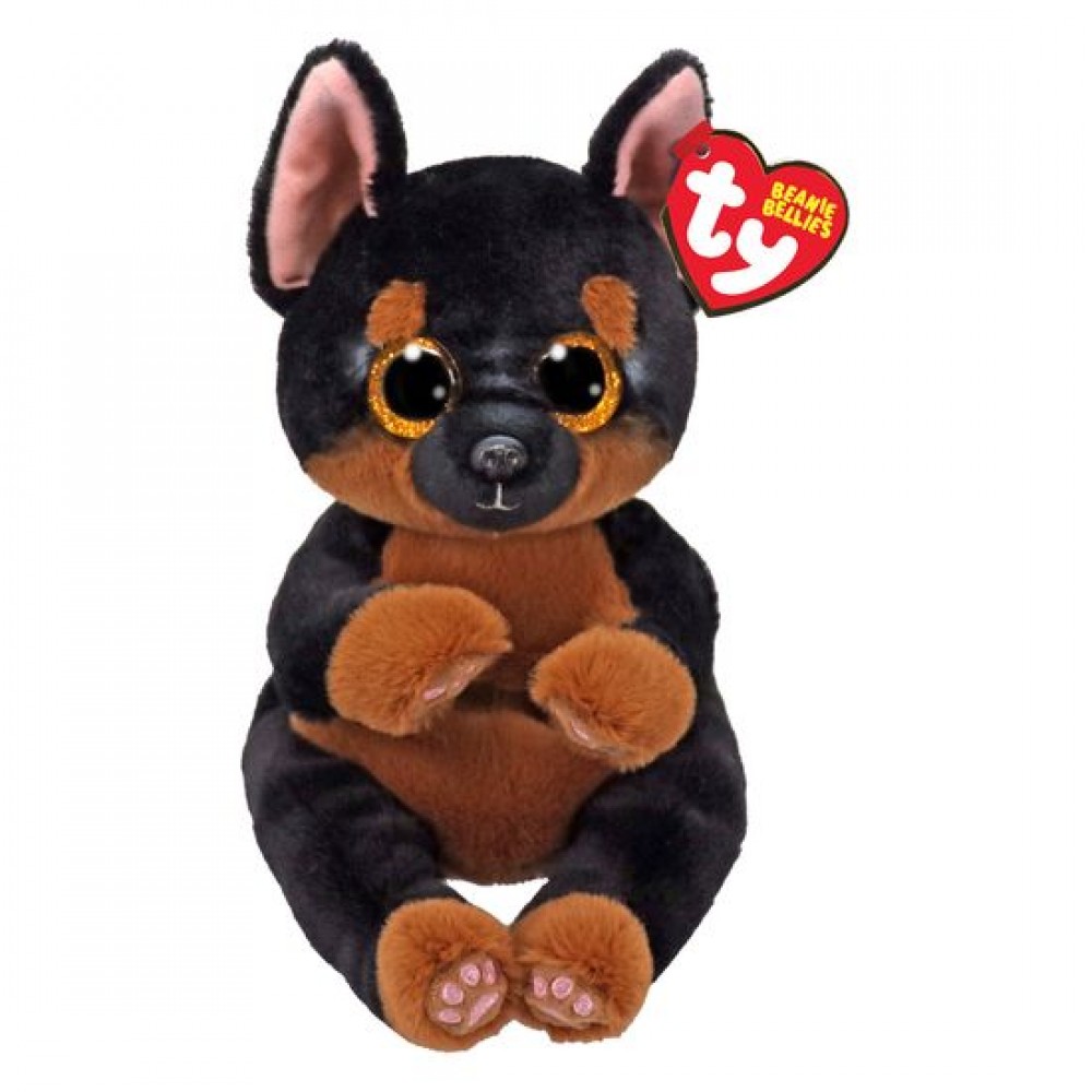 TY BEANIE BOOS FRITZ ΧΝΟΥΔΩΤΟ BEANIE BELLIES ΣΚΥΛΟΣ ΜΑΥΡΟ/ΚΑΦΕ 15ΕΚ (1607-41298)