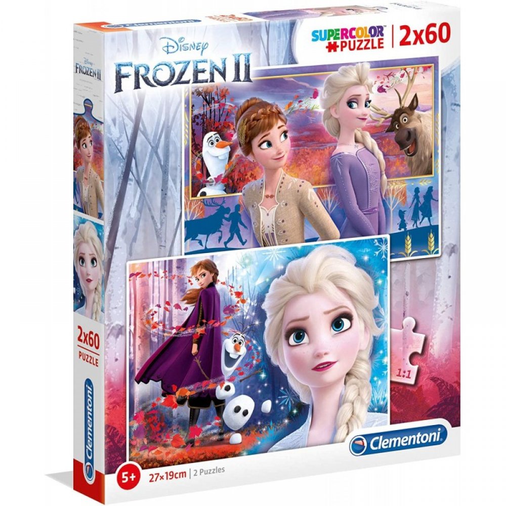 Clementoni Παζλ 2X60 Frozen 2 (1200-21609)