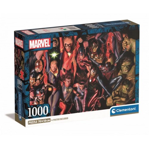 ΠΑΖΛ CLEMENTONI 1000 H.Q. COLLECTION MARVEL THE AVENGERS ΙΙΙ (1260-39857)