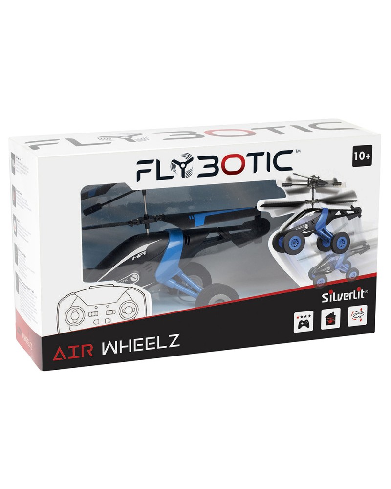 SILVERLIT ΤΗΛΕΚΑΤΕΥΘΥΝΟΜΕΝΟ ΕΛΙΚΟΠΤΕΡΟ FLYBOTIC AIR WHEELZ ΜΠΛΕ (7530-84778)