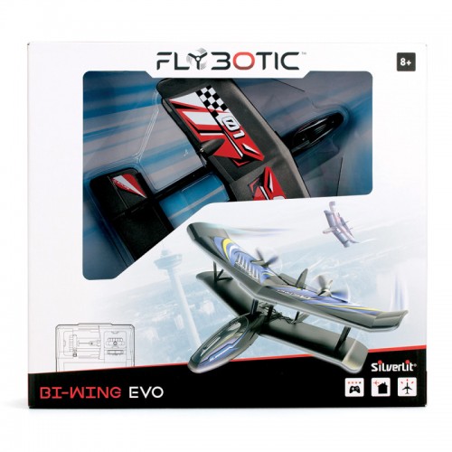 Silverlit Τηλεκατευθυνόμενο Αεροπλάνο Flybotic Bi-Wing (7530-85739)