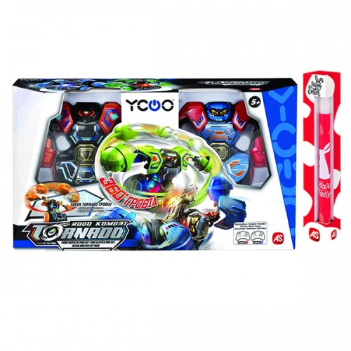 ΛΑΜΠΑΔΑ ΤΗΛΕΚΑΤΕΥΘΥΝΟΜΕΝΑ ΡΟΜΠΟΤ ΣΕΤ 2 - ROBO KOMBAT 360Ο TORNADO ΚΟΚΚΙΝΟ-ΠΟΡΤΟΚΑΛΙ(7530-86883)