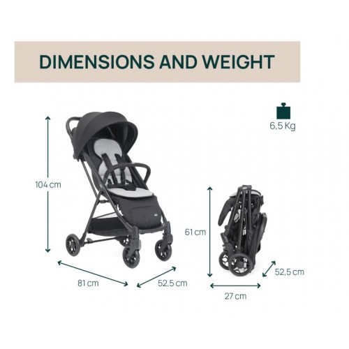 Chicco Καρότσι Taormina Charcoal