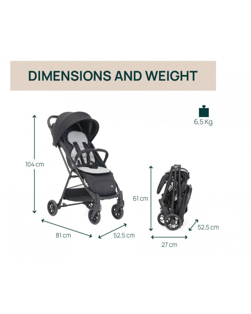 Chicco Καρότσι Taormina Charcoal