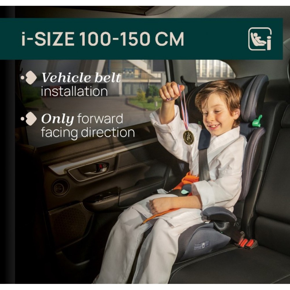 Chicco Κάθισμα Αυτοκινήτου Quizy i-size  100-150 cm  cl: 95-71 Black