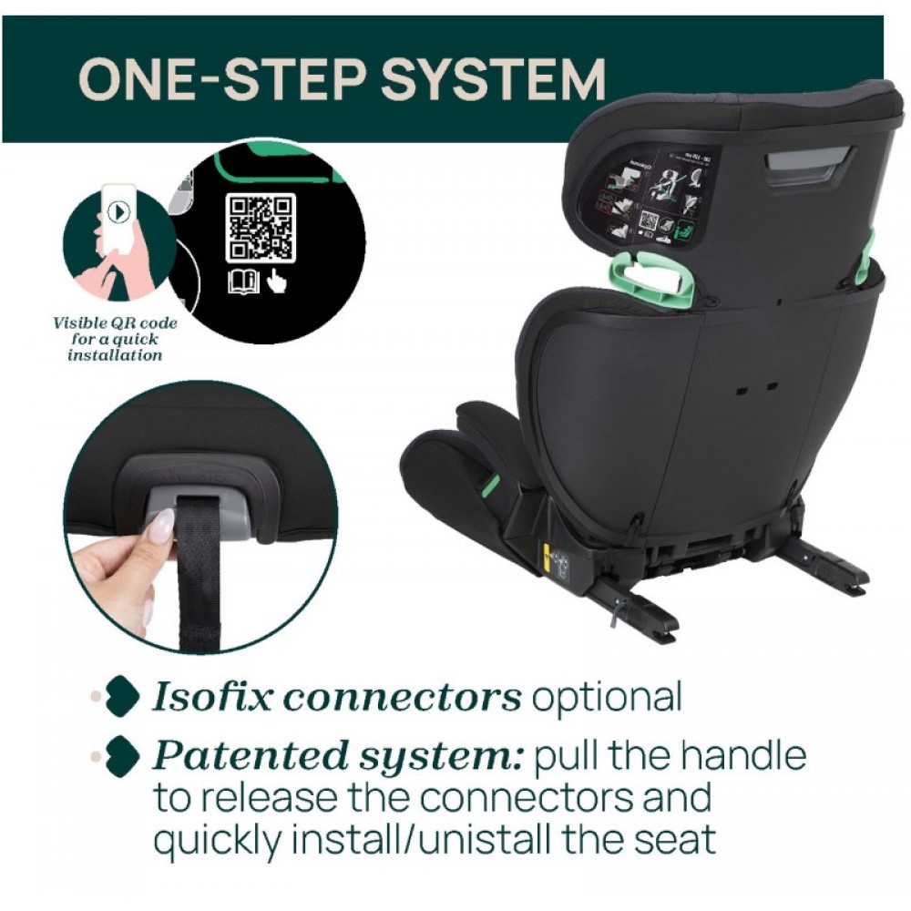 Chicco Κάθισμα Αυτοκινήτου Quizy i-size  100-150 cm  cl: 95-71 Black