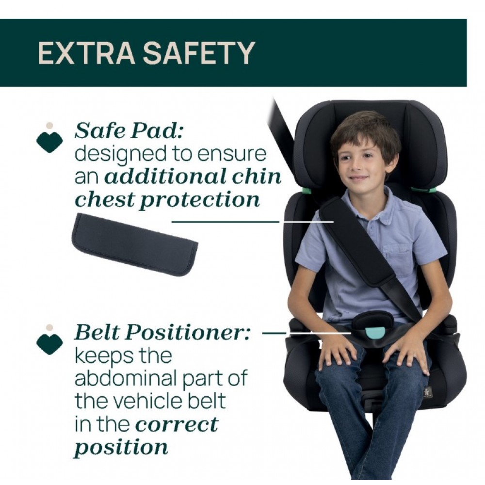 Chicco Κάθισμα Αυτοκινήτου Quizy i-size  100-150 cm  cl: 95-71 Black