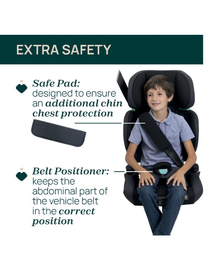 Chicco Κάθισμα Αυτοκινήτου Quizy i-size  100-150 cm  cl: 95-71 Black