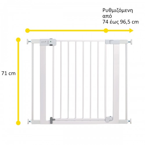 SAFETY 1ST ΠΟΡΤΑ ΑΣΦΑΛΕΙΑΣ EASY INSTALL AUTO-CLOSE ΛΕΥΚΗ (74CM-96,5CM) (U01-GA099-00)